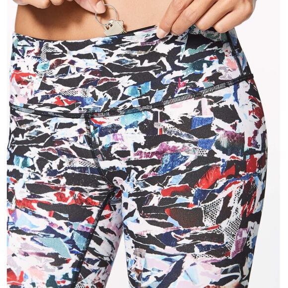 Lululemon Wunder Under Full On Luxtreme Legging Multi Abstract 8 Gym Workout - Picture 1 of 8